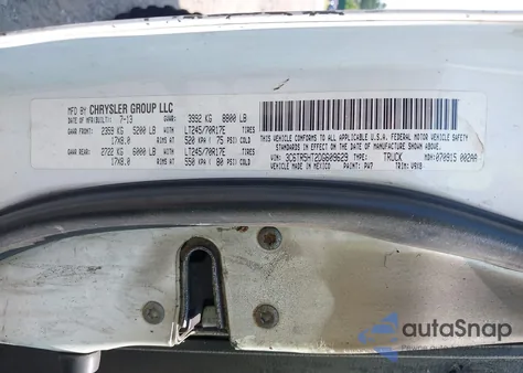 2013 Ram 2500 Tradesman from USA, damaged, VIN 3C6TR5HT2DG609629